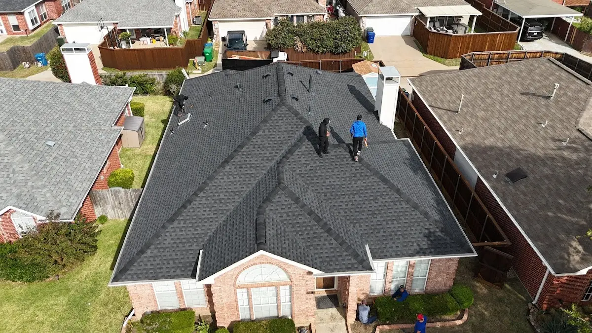 Slate & Tile Roof Repair work in progress on a Phoenix property